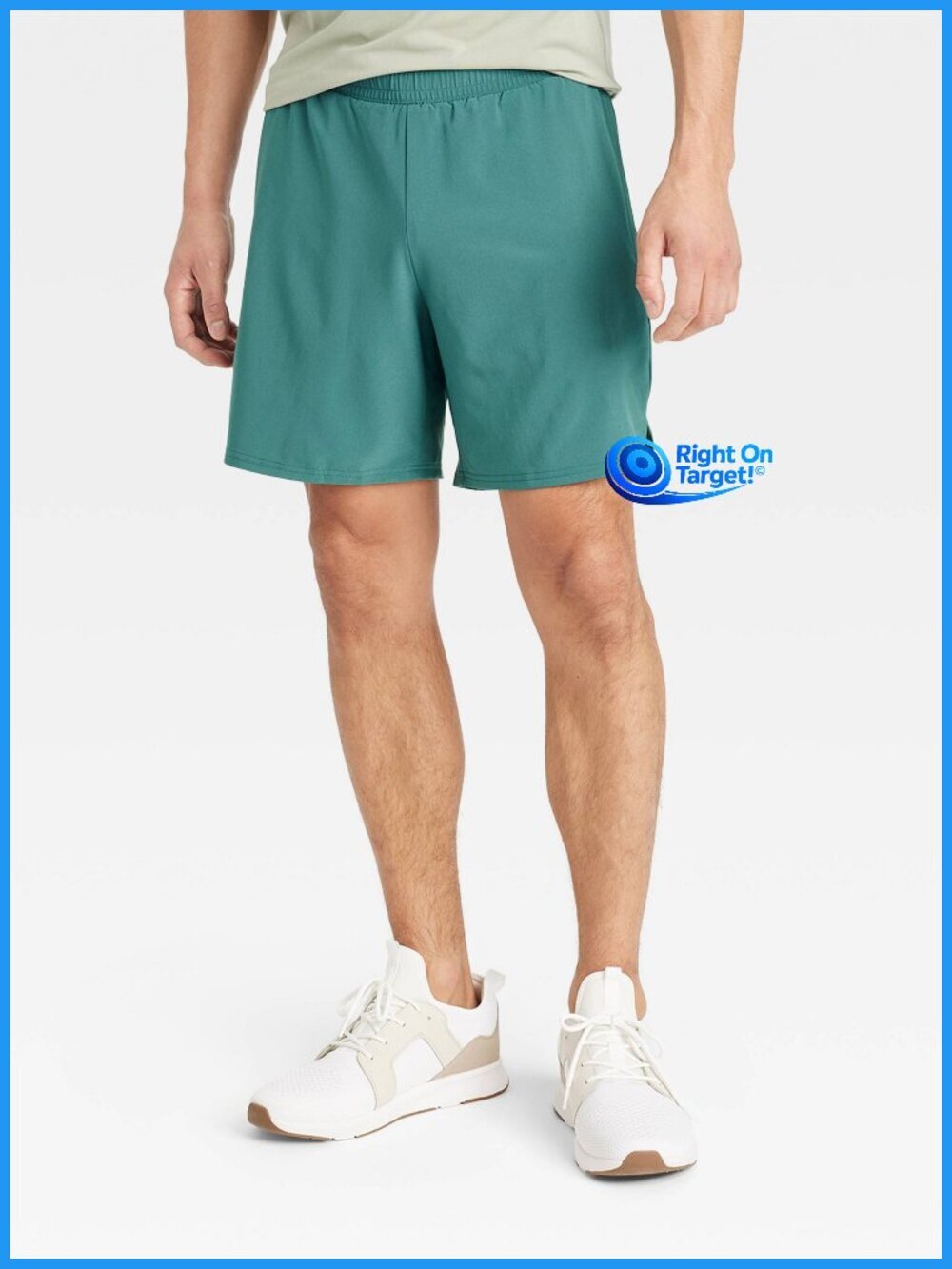Medium - Men's Sport Shorts 7in - All In Motion - Teal Green
